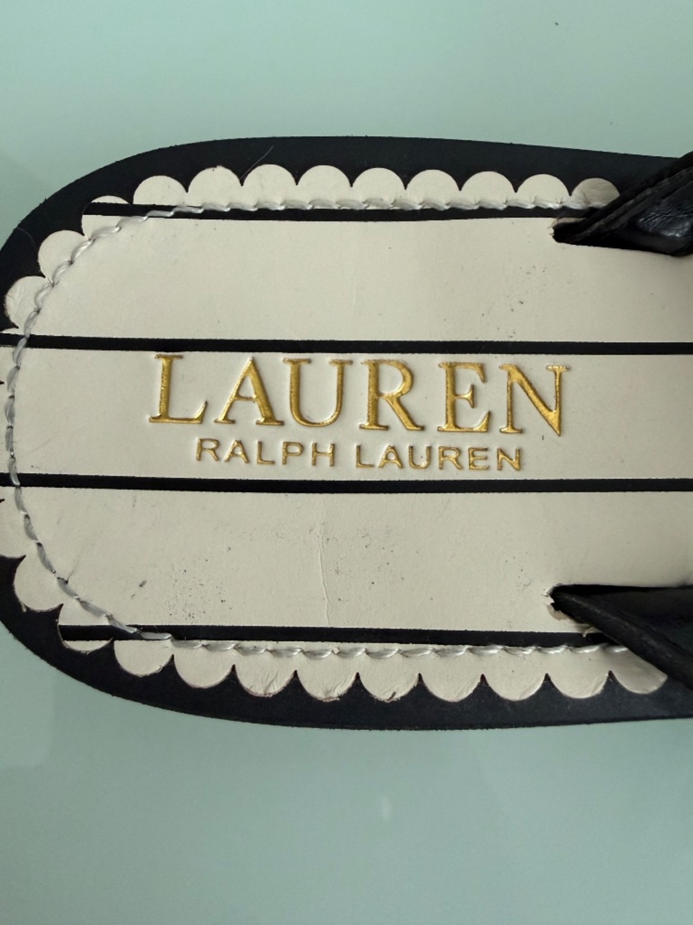 Lauren Ralph Lauren Rosalind Sandals Black Size 9 - Picture 9 of 16
